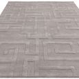 Contemporary Plain Maze Rug - Silver - Sizes Available