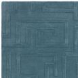 Contemporary Plain Maze Rug - Teal - Sizes Available