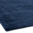 Contemporary Plain Reko Rug - Navy - Sizes Available