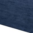 Contemporary Plain Reko Rug - Navy - Sizes Available