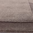 Contemporary Plain Rise Rug - Charcoal - Sizes Available