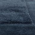Contemporary Plain Rise Rug - Navy - Sizes Available