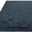 Contemporary Plain Rise Rug - Navy - Sizes Available
