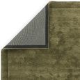 Contemporary Plain Rise Rug - Olive - Sizes Available