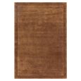 Contemporary Plain Rise Rug - Rust - Sizes Available