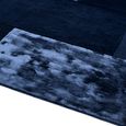 Contemporary Plain Tate Tonal Textures Rug - Navy - Sizes Available