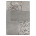 Contemporary Plain Tate Tonal Textures Rug - Silver - Sizes Available