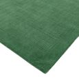 Contemporary Plain York Rug - Forest Green - Sizes Available