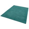 Contemporary Plain York Rug - Teal - Sizes Available