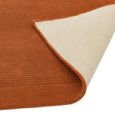 Contemporary Plain York Rug - Terracotta - Sizes Available