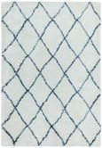 Cosy Textures Alto Rug - AL03 - Cream and Blue - Sizes Available
