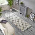 Cosy Textures Alto Rug - AL03 - Cream and Blue - Sizes Available