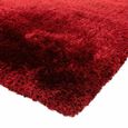 Cosy Textures Plush Rug - Red - Sizes Available