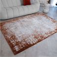 Easy Kuza Rug - Border - Terracotta - Sizes Available