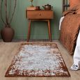 Easy Kuza Rug - Border - Terracotta - Sizes Available