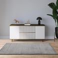 Easy Kuza Rug - Plain Stripe - Khaki - Sizes Available