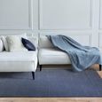 Easy Kuza Rug - Plain Stripe - Navy - Sizes Available