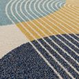Easy Muse Rug - Retro - MU15 - Blue - Sizes Available
