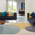 Easy Muse Rug - Retro - MU15 - Blue - Sizes Available