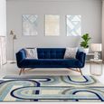 Easy Nova Rug - Retro Blue - NV30 - Sizes Available