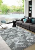 Easy Orion Rug - Flag - OR09 - Silver - Sizes Available