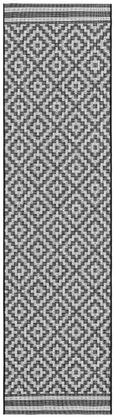 Easy Patio Rug - Diamond 12 - Mono - Sizes Available