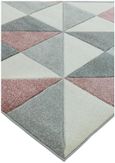 Easy Sketch Rug - Cubic - Pink - Sizes Available