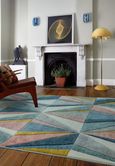 Easy Sketch Rug - Diamond - Multi Colour - 80cm x 150cm