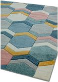 Easy Sketch Rug - Hexagon - Multi Colour - 80cm x 150cm