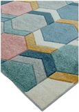 Easy Sketch Rug - Hexagon - Multi Colour - 80cm x 150cm