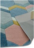 Easy Sketch Rug - Hexagon - Multi Colour - 80cm x 150cm