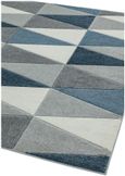 Easy Sketch Rug - Kite Blue - Multi Colour - 80cm x 150cm