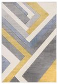 Easy Sketch Rug - Linear Grey - Multi Colour - 80cm x 150cm