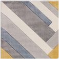 Easy Sketch Rug - Linear Grey - Multi Colour - 80cm x 150cm