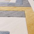 Easy Sketch Rug - Linear Grey - Multi Colour - 80cm x 150cm