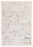Easy Valley Route Rug - Ivory and Charcoal - 120cm x 170cm