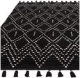 Natural Weaves Rug - Nepal - Black and Cream Diamond - Sizes Available
