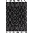 Natural Weaves Rug - Nepal - Black and Cream Diamond - Sizes Available