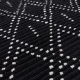 Natural Weaves Rug - Nepal - Black and Cream Diamond - Sizes Available