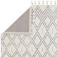 Natural Weaves Rug - Nepal - Cream and Blue - Diamond - Sizes Available