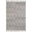 Natural Weaves Rug - Nepal - Grey and Black - Diamond - Sizes Available