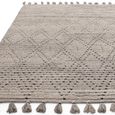 Natural Weaves Rug - Nepal - Grey and Black - Diamond - Sizes Available