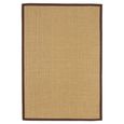 Natural Weaves Rug - Sisal - Linen and Chocolate - Sizes Available