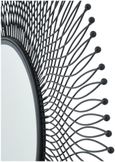 Barker Black Metal Large Wire Mirror