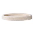 Tray - Round - Travertine - Beige