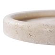 Tray - Round - Travertine - Beige