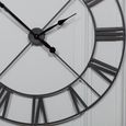 Wall Clock - Black Metal - Round - Large