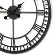 Wall Clock - Black Metal - Round - Small