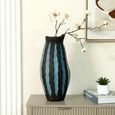 Vase - Black and Blue - Ceramic