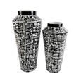 Vase - Black and White - Ceramic - Small